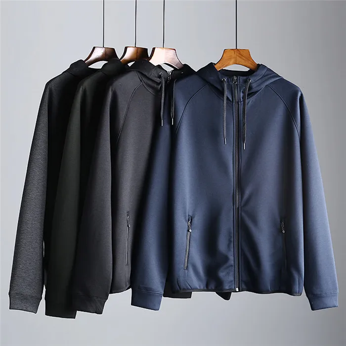 
2019 New Men Custom Casual Blank Bulk Zip Hoodies Plain Sports Wear Gym Zip Up Hoodies 