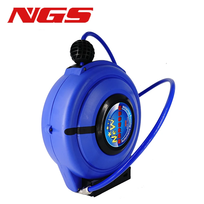 Wall Mount Pneumatic Compressor Automatic Compressed Air Hose Reel Retractable Telescopic PU 8*5 10 12 10M 15M 20M 25M
