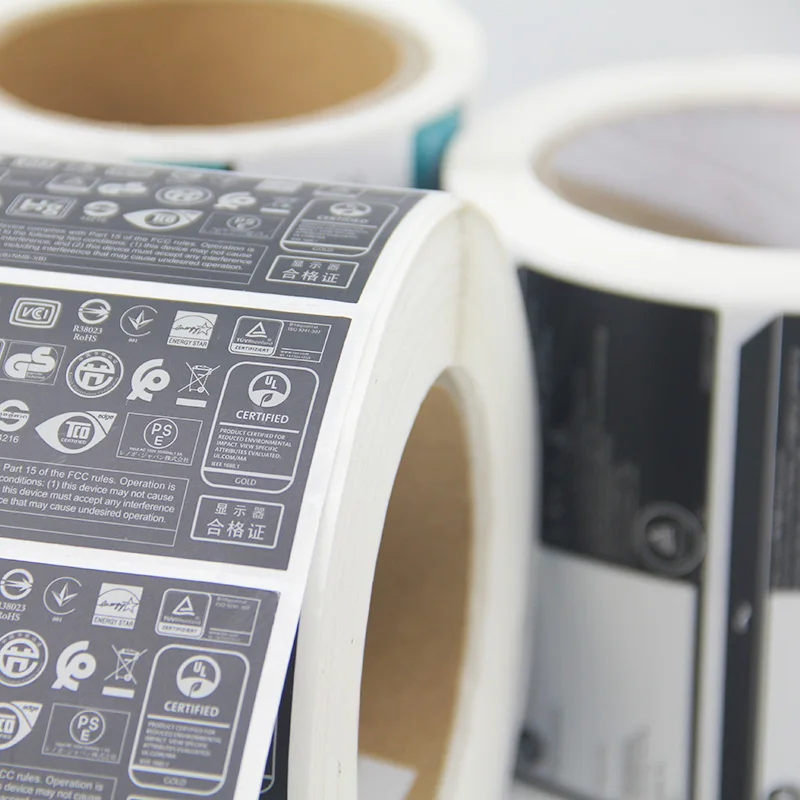 Sedex /FSC/UL Approved Factory 19 Year Printing Experience Application Custom UL Electronic Sticker Label