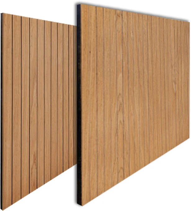 Auditorium Hall Tiange Wall And Ceiling Soundproof Slats Laminated Pet Wooden Veneera Acoustic Panel