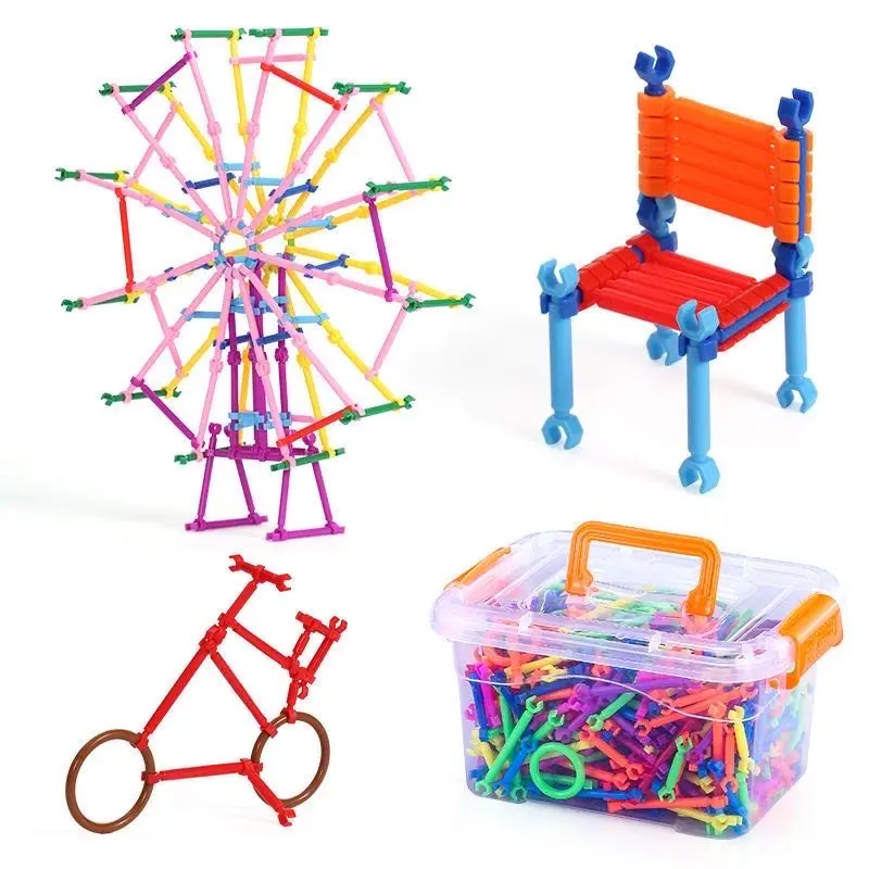 500pcs/box factory direct sales magic smart stick blocks children educational toys Creative Magic Wand Puzzle Toys