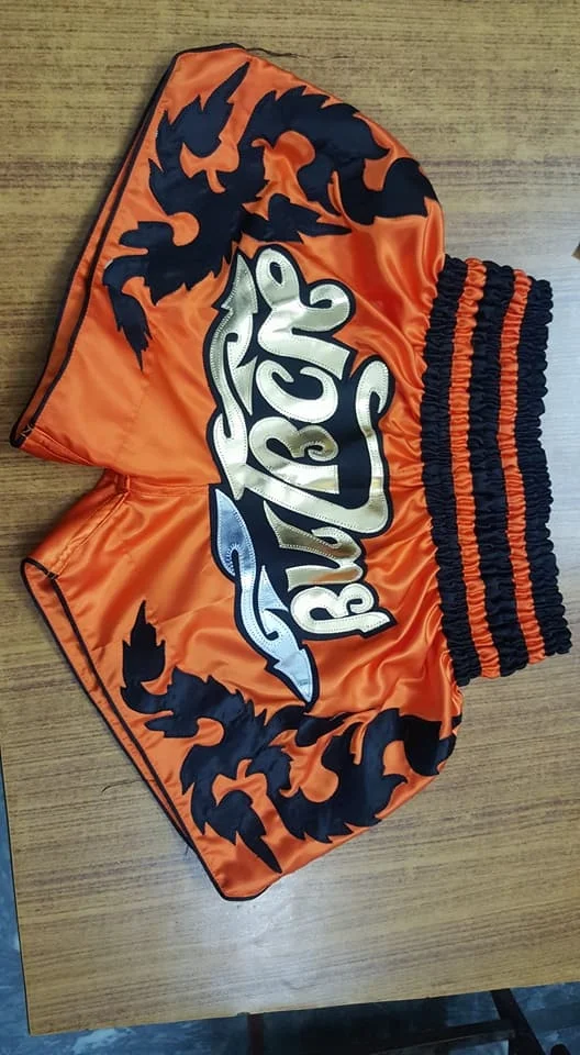 Wholesale Custom Embroidered Boxing Short Men And Personalized Muay Thai Shorts Sublimation Retro Muay Thai Fit Mesh Shorts