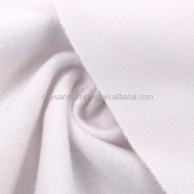 100% Polyester White Fleece Fabric for Sublimation Printing