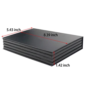 4 Layers Empty Cardboard Magnetic Book Eyeshadow Palette