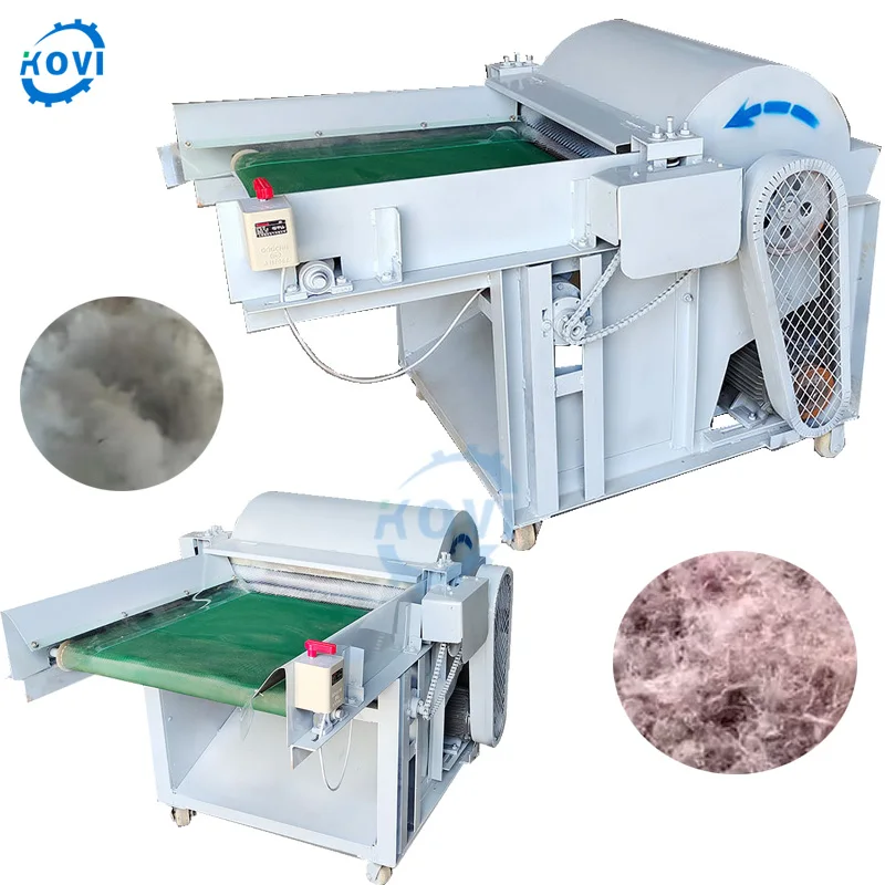 Toy stuffing fabric tearing machine waste clothes fabric opening machine waste textile crushing machine for sale