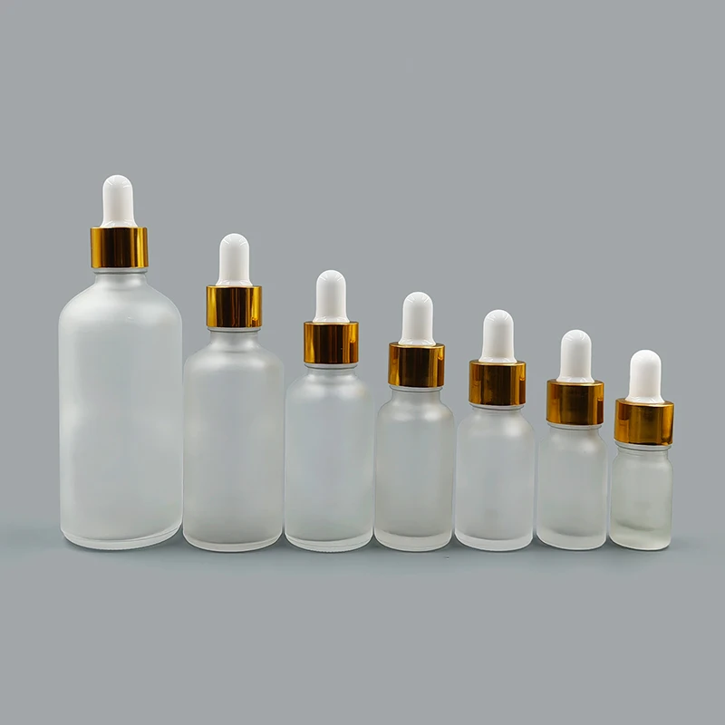 Gold Color 18/410 Din 18 Glass Dropper Pipette PP Aluminium Material for Bottles Packaging Tubes Cans Caps for Cosmetic Oil