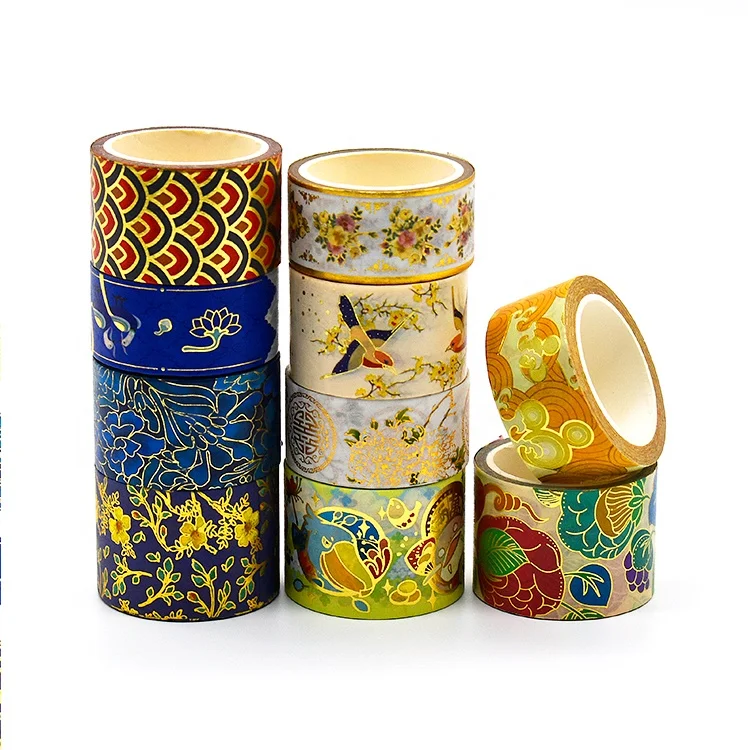 
Cute Washi Tape Set Floral Japanese Pastel Decorative Masking Tape 
