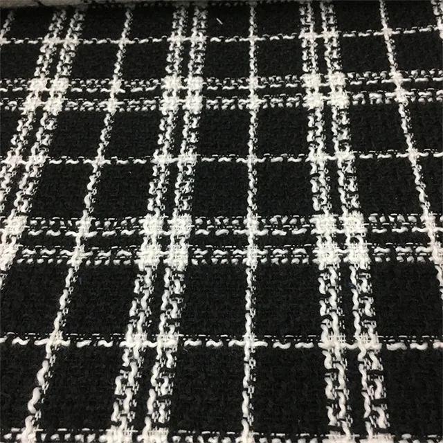 China Manufacturer Wholesale Tweed Fabric For Female Overcoat