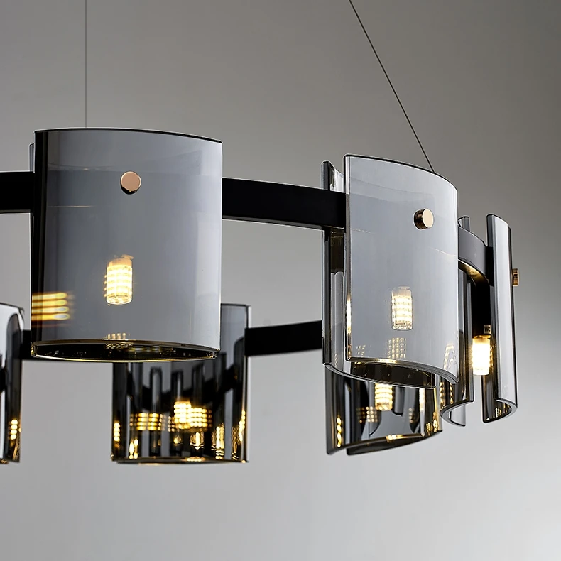 Black Gold Led Pendant Light Nordic Design Modern Luminous Lamp Lighting