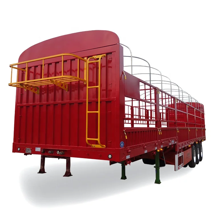 Xinghao 3 Axles 40 Tons Fence Trailer Cargo Transport Side Wall Truck Semi Trailer