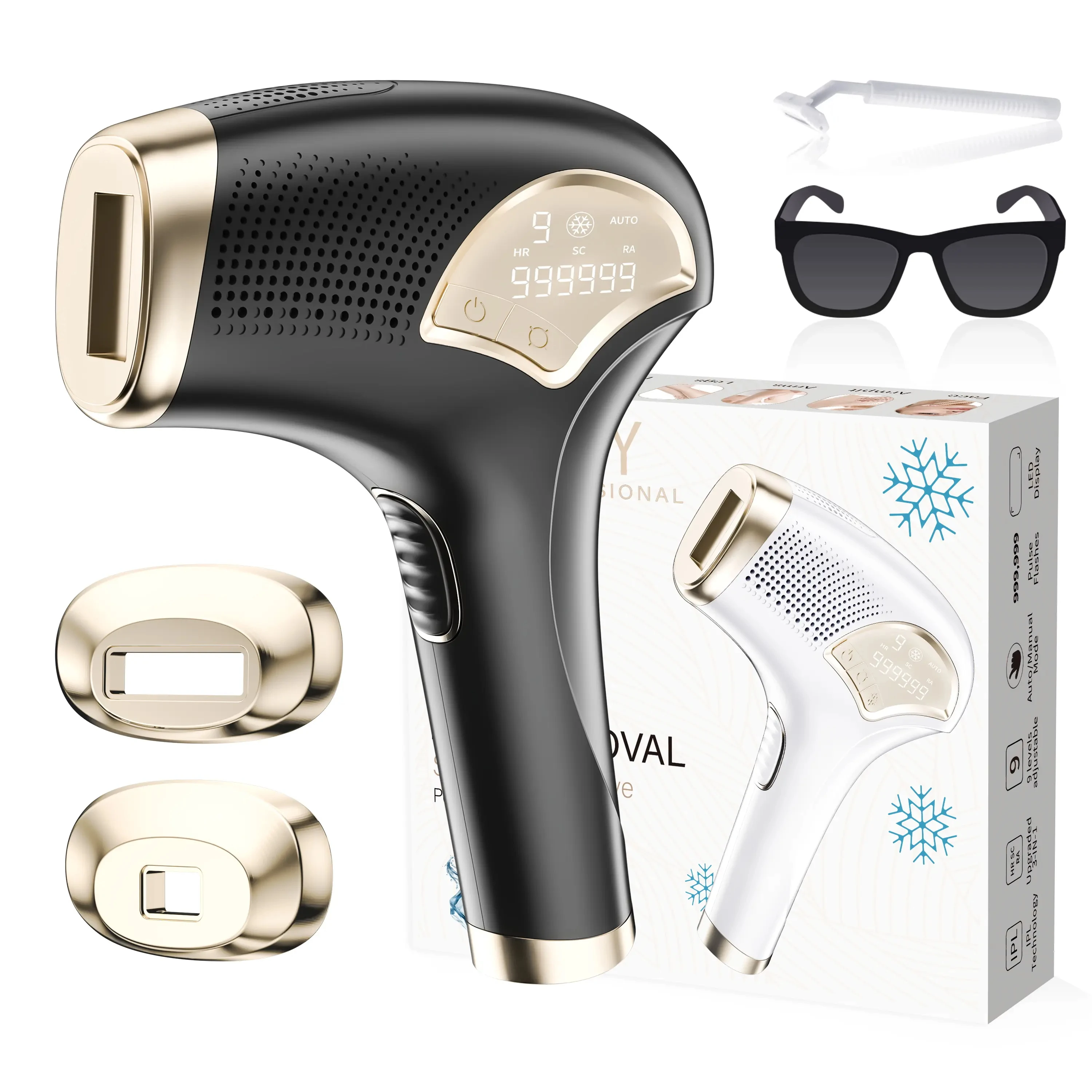 Home Beauty SPA 9-speed Skin Rejuvenation/Acne Removal/ Freezing Point Hair Removal Beauty Equipment IPL Laser Hair Removal