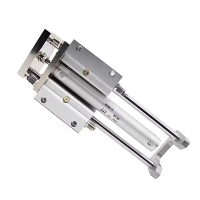 SMC cylinder MGGCF25/MGCLF25 series ball bearing compact front flange cylinder