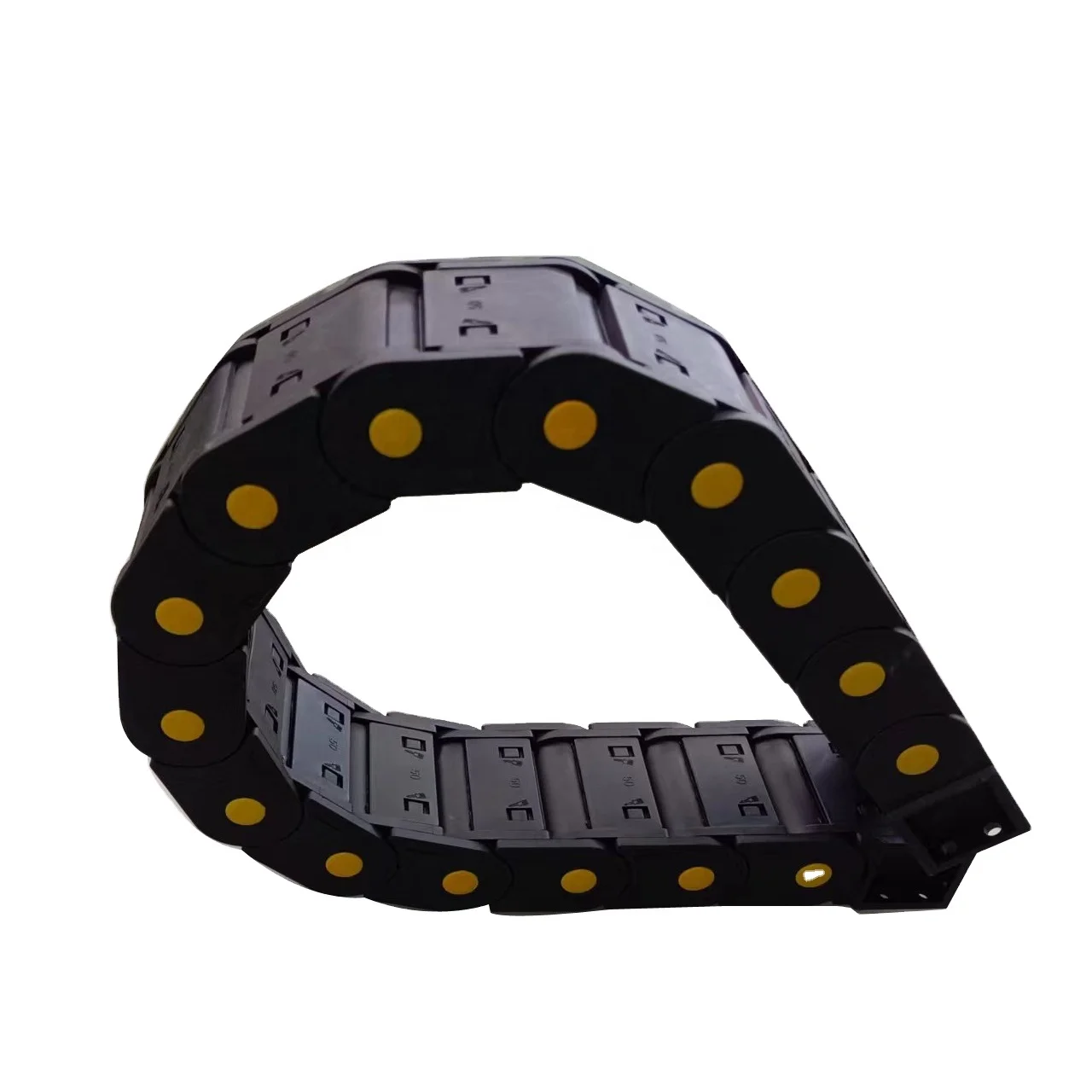 Bridge type plastic cnc cable roller drag chain