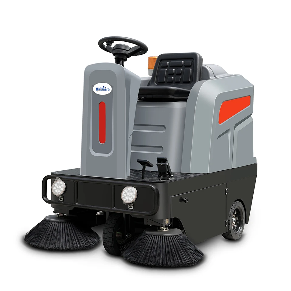 High Performance Durable Battery Use Riding Road Sweeper Cleaning Machine