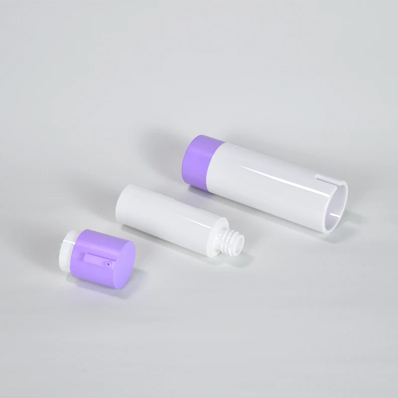 High Quality Eco-Friendly Custom Plastic Luxury Cosmetic Pump Lotion ABS Airless Bottle with Logo Printing and Seal