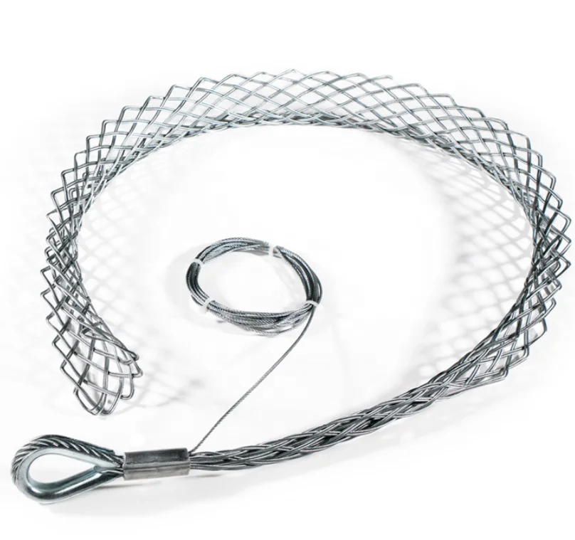 30kN high strength wire mesh grip cable pulling grip cable pulling socks