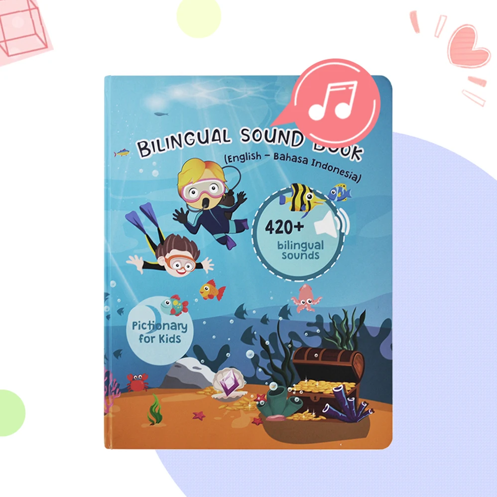 
Eletree 2021 High quality New product kids children baby educational pretend play game early learning sound book 