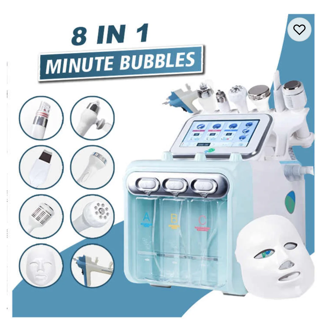multifunction H2O2 hydrogen skin care  facial machine Water Oxygen Jet Peel  water peeling jet machine Hydrodermabrasion Machine