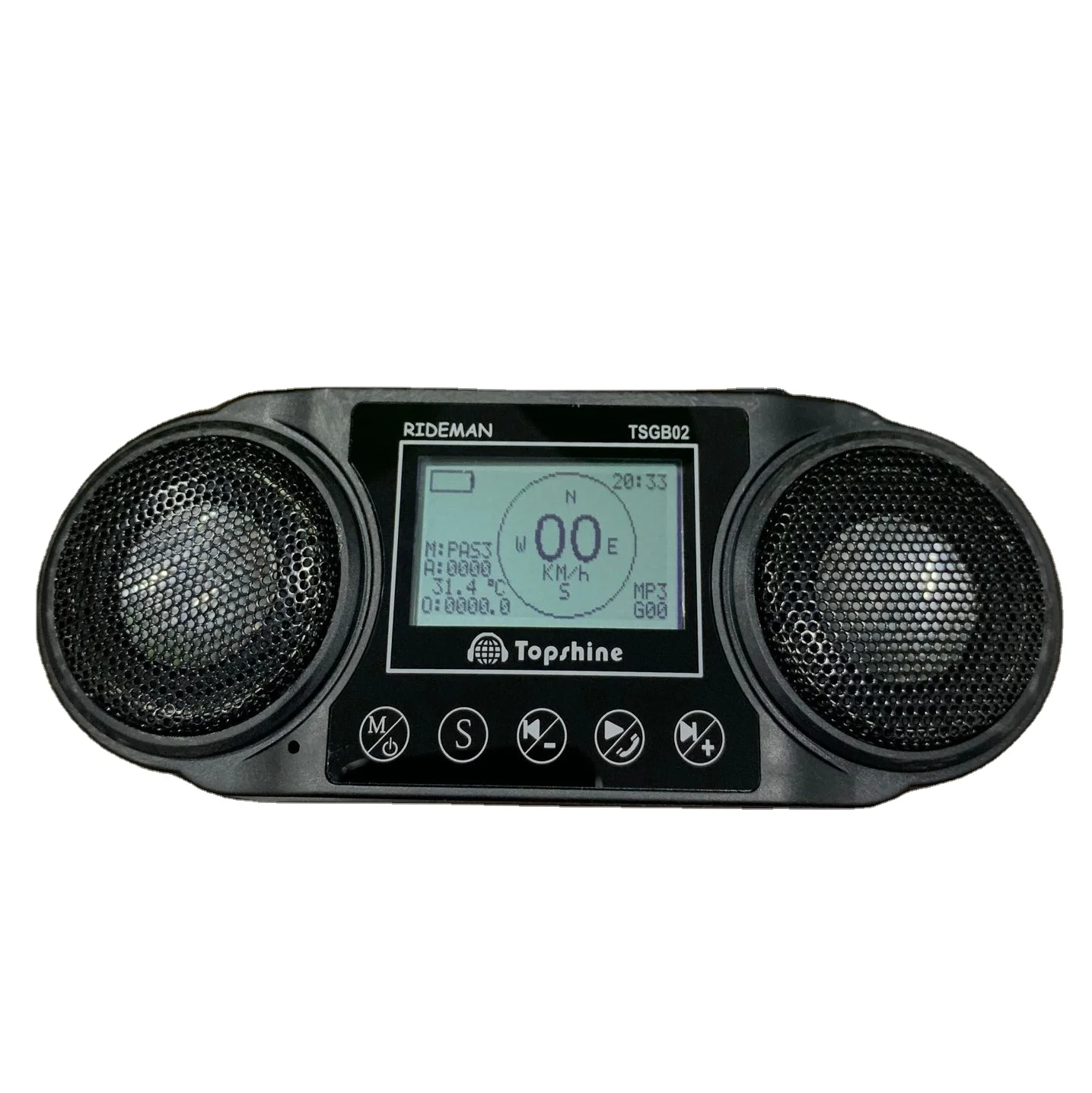 E-Bike with MP3 BT Stereo Hi-Fi Speaker LCD Screen