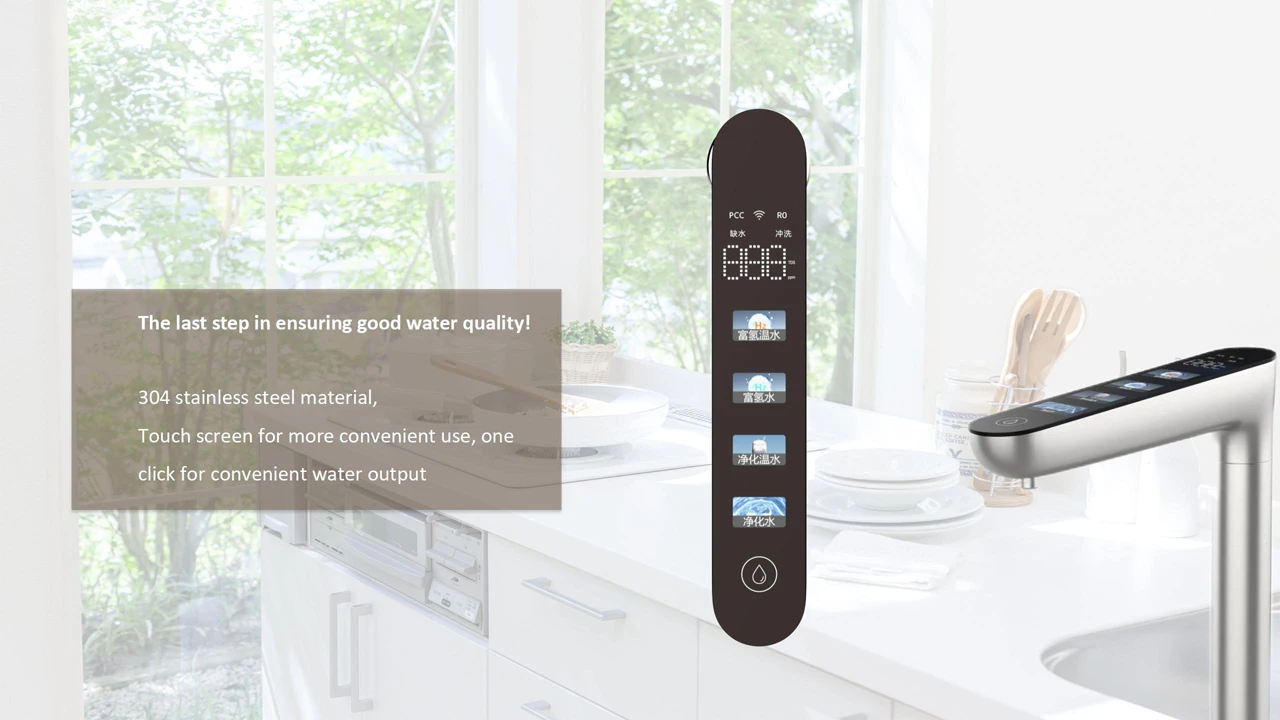 Hydrogen-Rich Hot Water Machine Under Sink Water Filter System 1000G Reverse Osmosis Membrane Filter Water Purifier