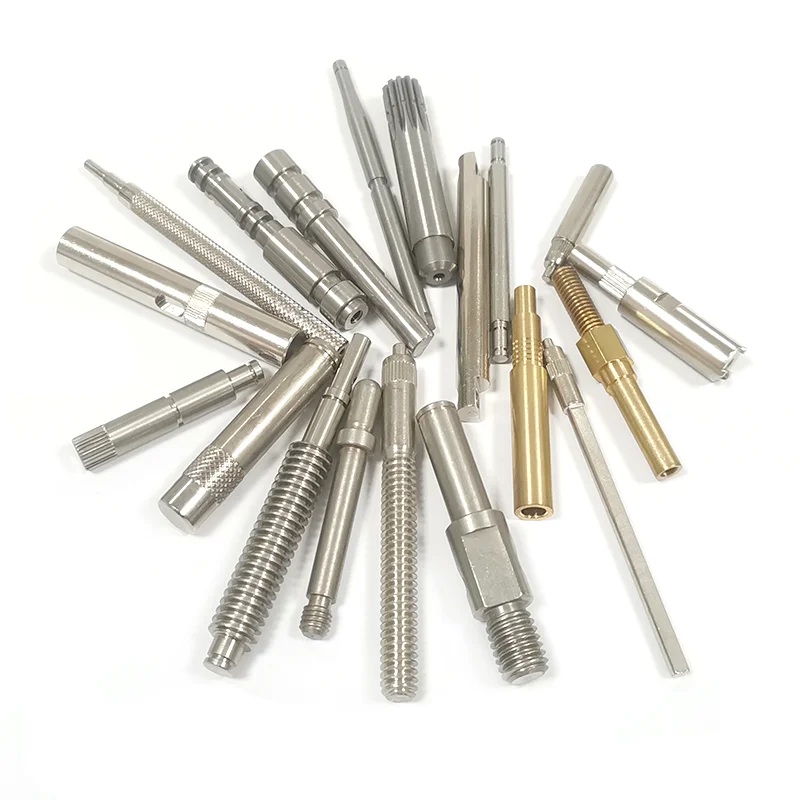 Non-Standard Customization Cnc Turning Parts High Precision Polishing Side Hole Stainless Steel Spline Shaft Dowel Pin