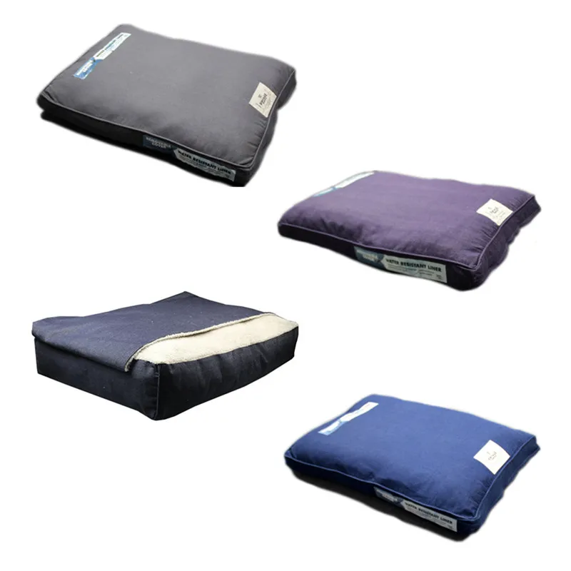 RTS PET441 Gusset Pet Dog Bed Canvas New Soft Mat Pads For Large Dogs Sleeping Resting Nest House Sofa