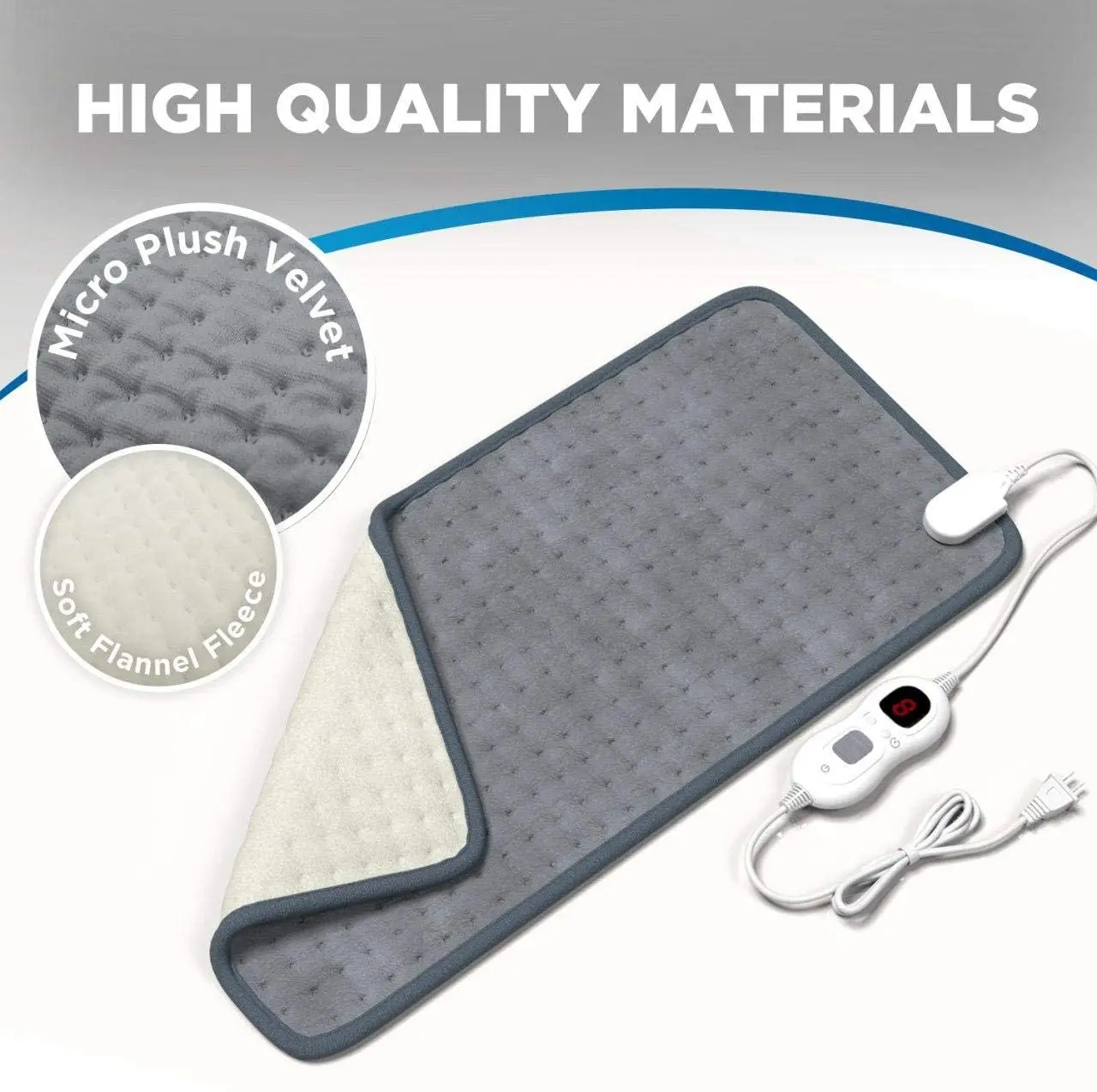 Fast heated machine washable personal care back body mattress warmer mat electric heating pad