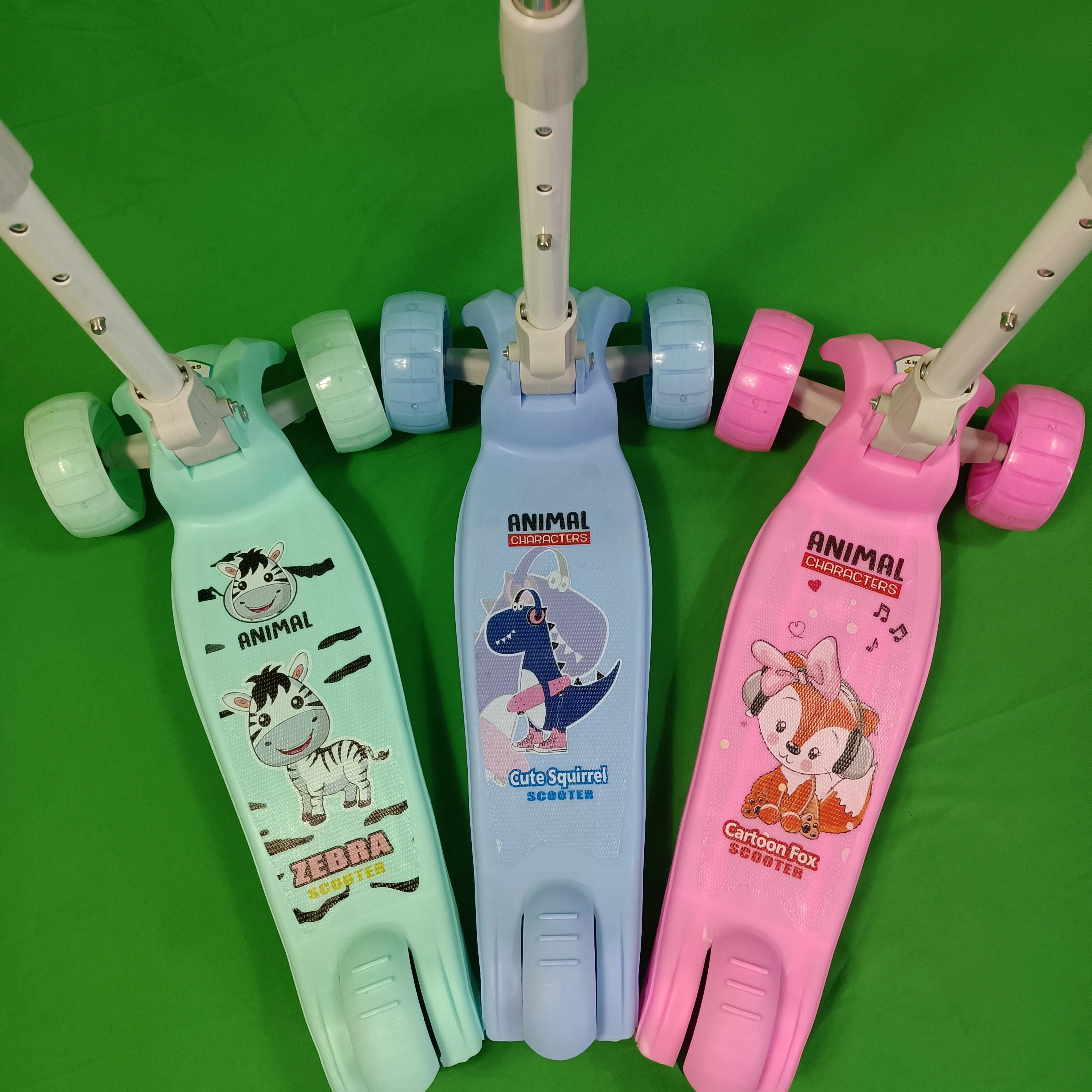 Three colors big wheels kid scooters for 3-8 ages boy kid scooter