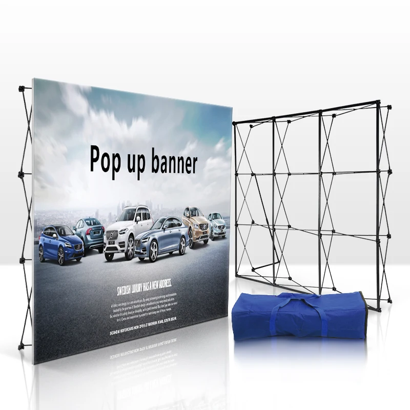 Pop Up Wall Popup Stand Fabric Display Banners Banner Curved Exhibit Pop-Up Backdrop Fabric Pop Up