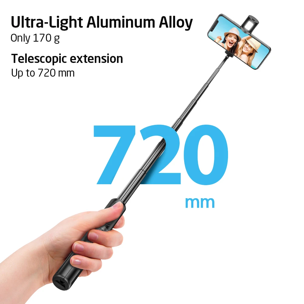 
ESR Tripod 3 in 1 wireless with remote controller fill light selfie stick for smartphone mobile phone 