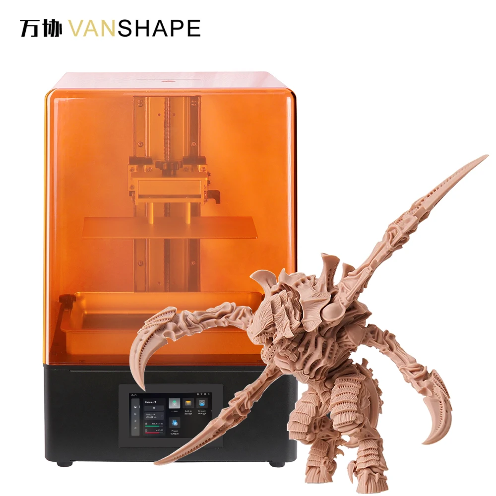Vanshape  3d printer for gold jewelry big printing size 14k monochrome screen lcd 3d printer
