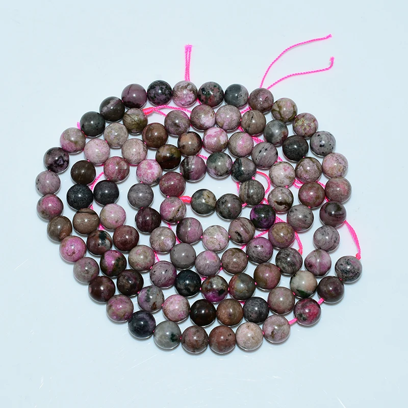 Wholesale Natural Cobaltoan Calcite Loose Gemstone Beads 6/8/10mm round Shape for DIY Jewelry Making Stone Beads
