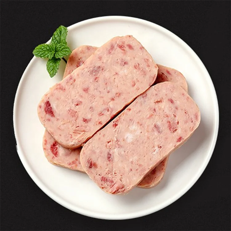 High Quality 340g Square Shape Instant Canned Pork  Canned Meat Luncheon For Sale