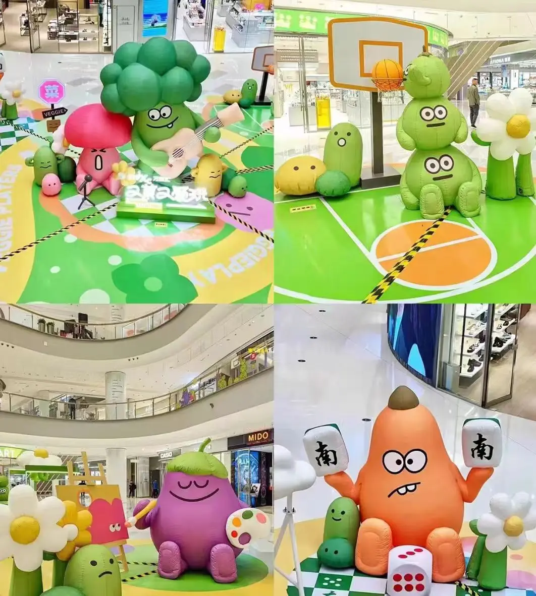 Outdoor Advertising Inflatable Standing Cartoon Model Mascot Animal Toy