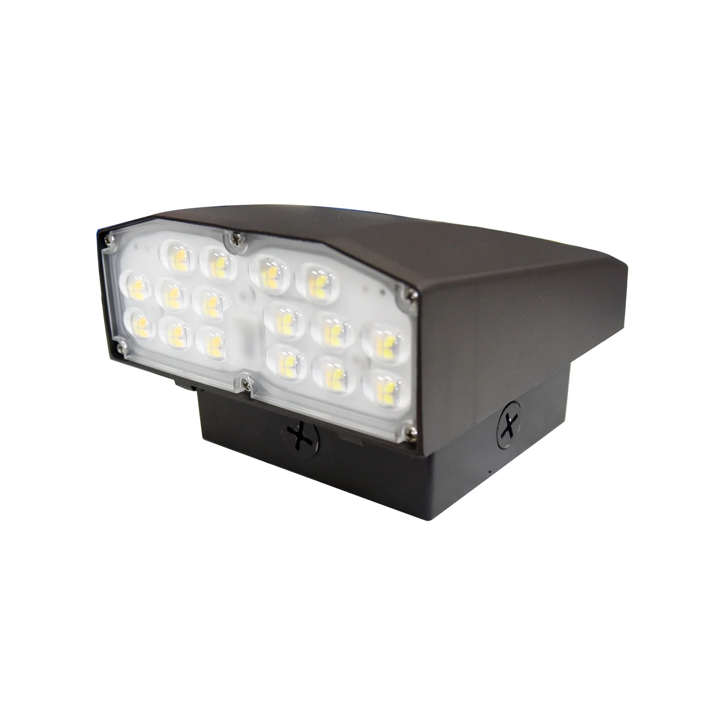 Color/power selectable wet location IP65 LED full cut off aluminum wallpack light 30w