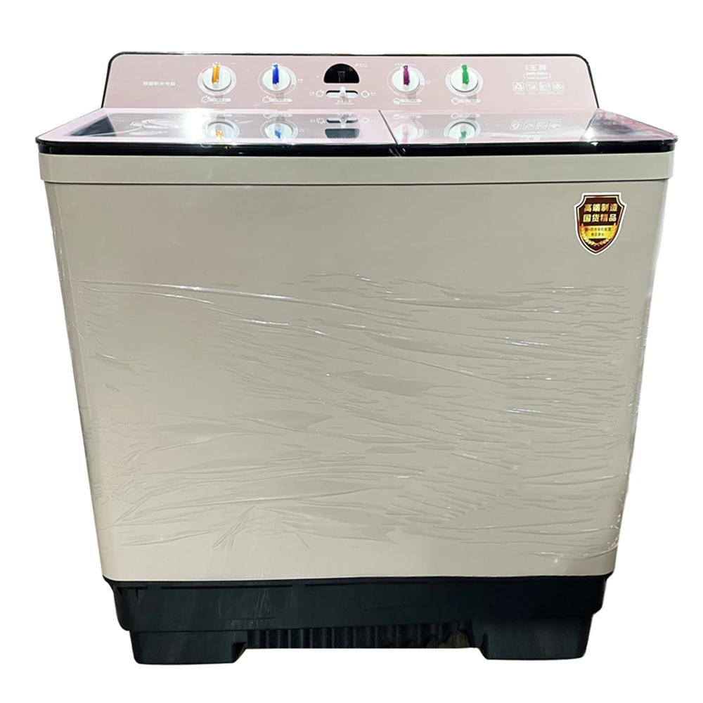 Новая Большая емкость 23 кг упрочненная стеклянная панель верхняя открытая стиральная машина из нержавеющей стали двойная Ванна полуавтоматическая