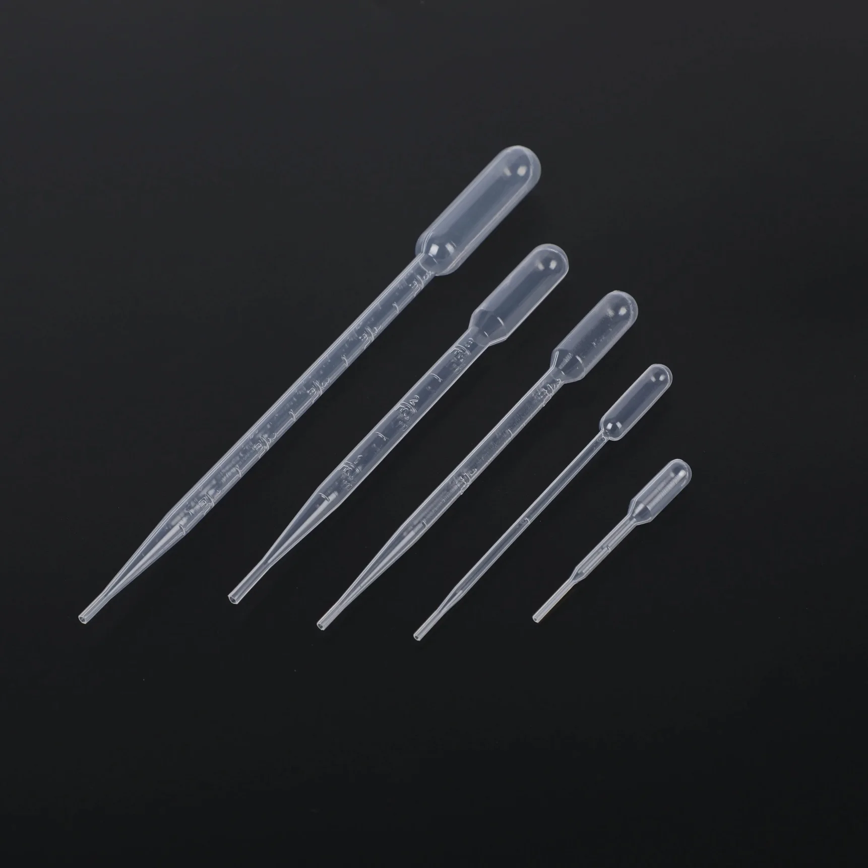 1ml 2ml 3ml 5ml Plastic Transfer Pipettes Calibrated Pasteur Pipets Dropper Suitable for Laboratory Use