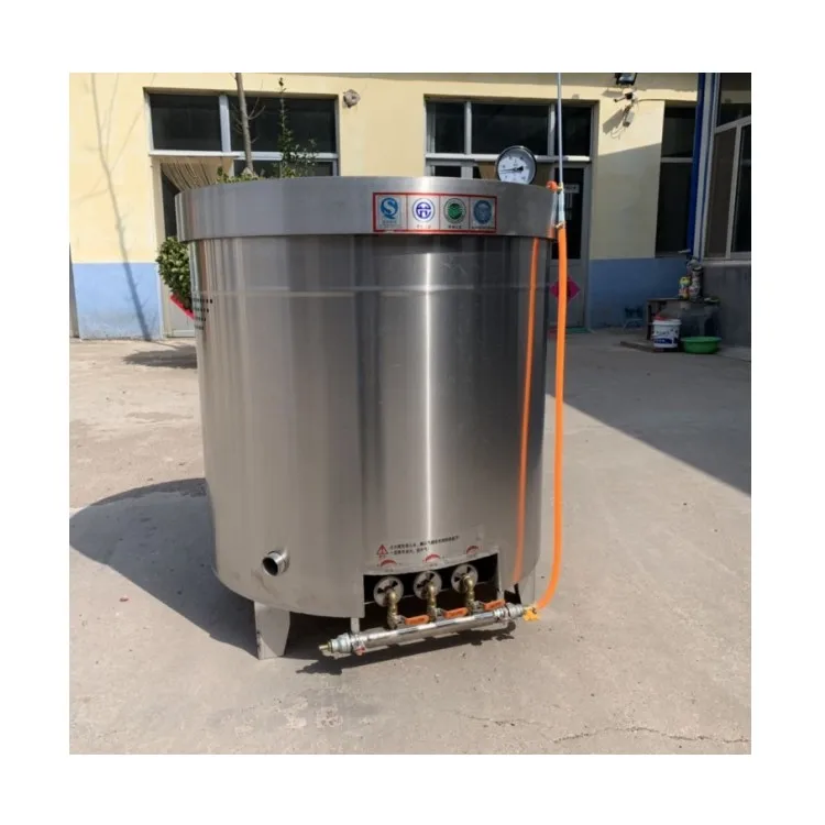 food grade stainless steel commercial cooking boiler 200 liter steam jacketed cooking kettle