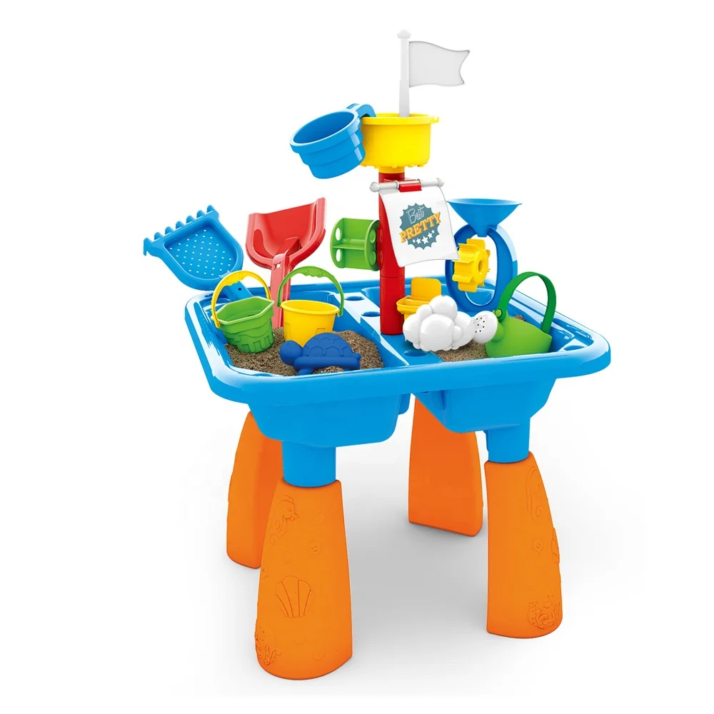
Toys Summer Water and Beach Table Set Sand Beach Table Toy 2020 DIY Plastic for Children Funny Toy Funny Easy 57*48.5*98 Cm EN71 