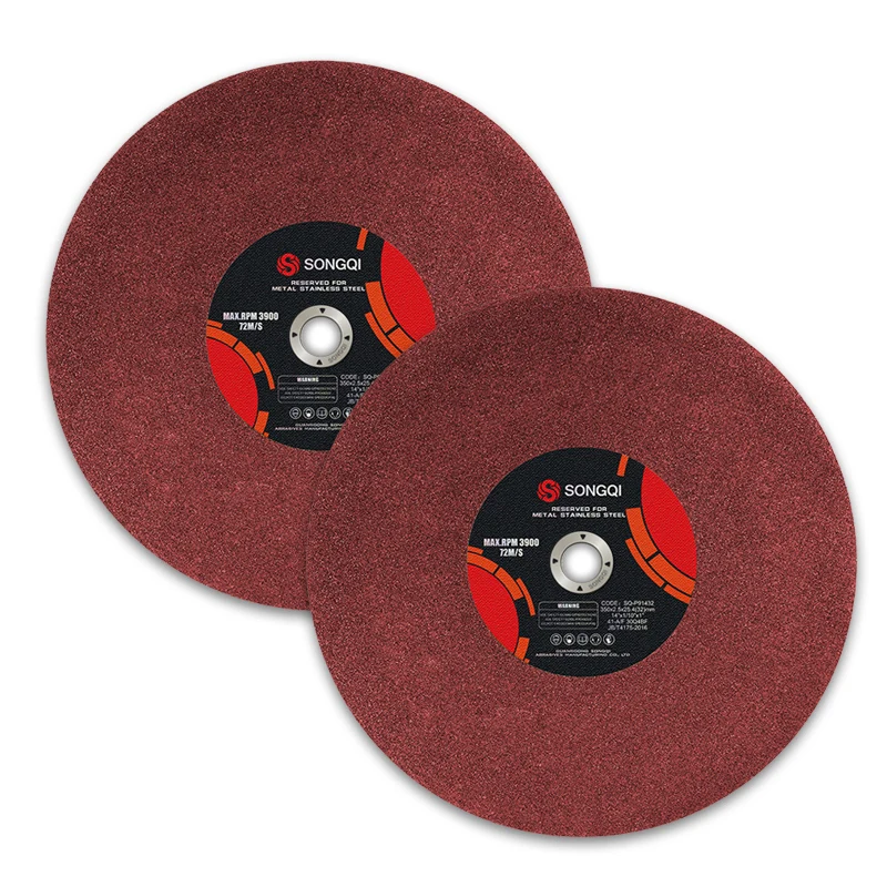 SONGQI 14 Inch 355x2.5/3.2x25.4/32mm Abrasive Cutting Disc Cut off Wheel for Metal Cutting disc