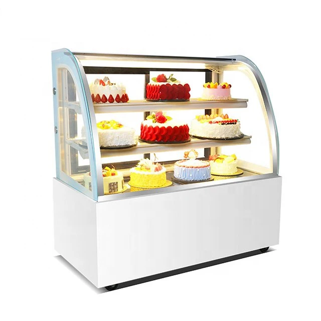 Topping Cool Chiller Electric Cake Display Turntable Cake Display Fridge For Supermarket