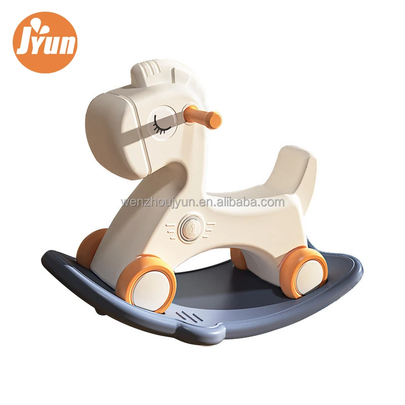 JYUN kindergarten or home use small Cheap rocker kids plastic animal toy rocking horse high quality rider