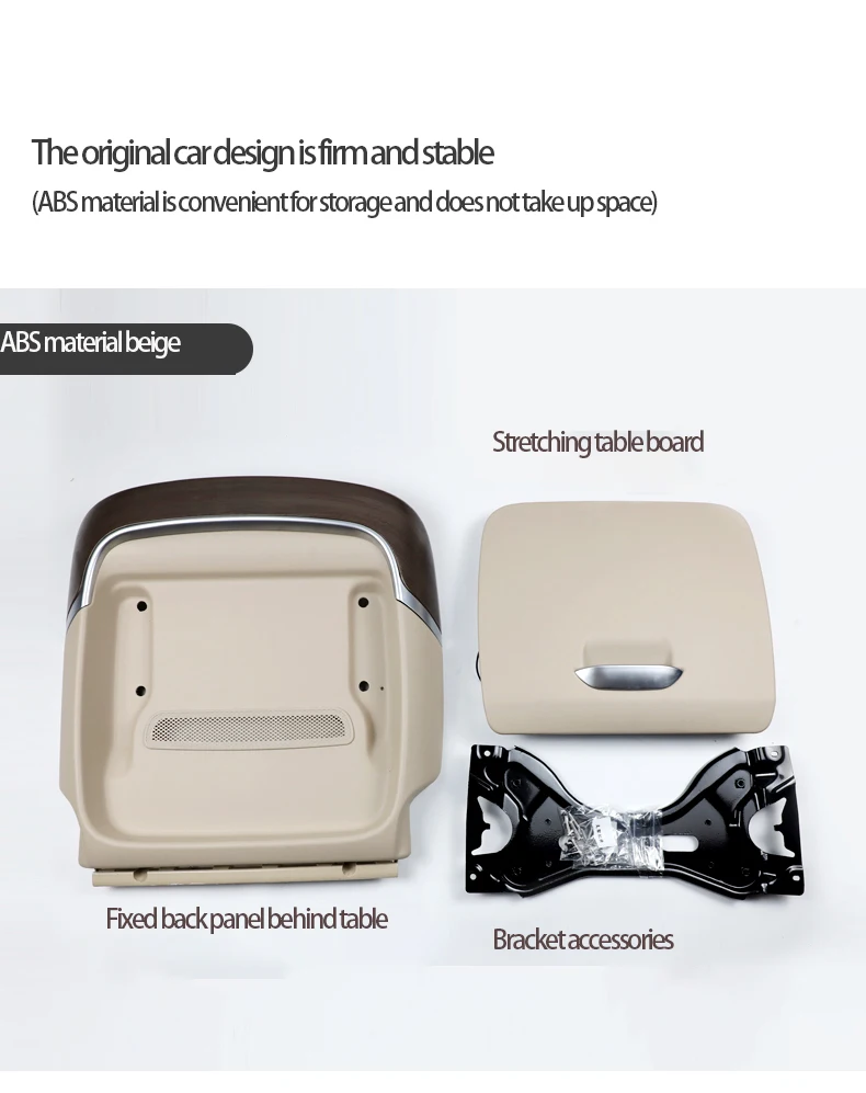 Car luxury seat electric back panel tray table folding back table with leg support luxury car seat table