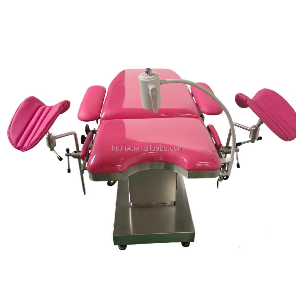Three Function Stainless Steel Gynecological Examination Bed  Obstetric Chair