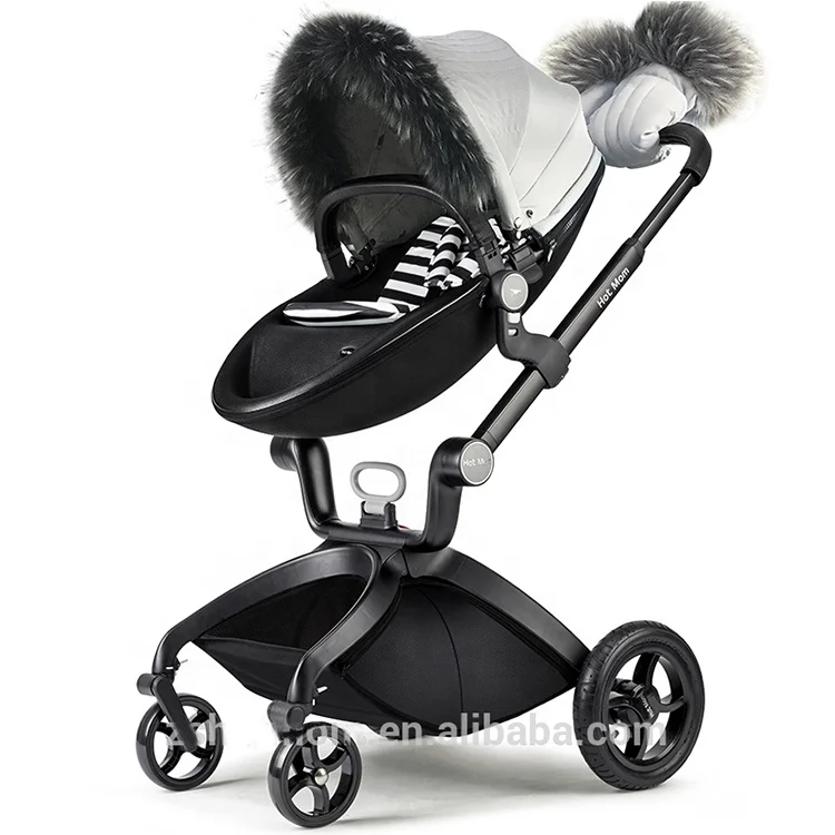 
Purorigin Newborn Lightweight Baby Stroller Bassinet Carriage High Landscape Luxury Pram 3 in 1 Shock Resistant Travel Stroller 