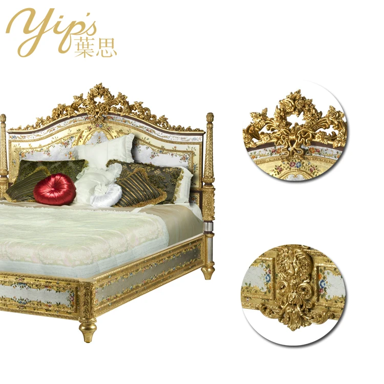 Yips LD-1703-1505 европейская серия ручная роспись роза набор мебели для спальни 2 м роскошная классическая
