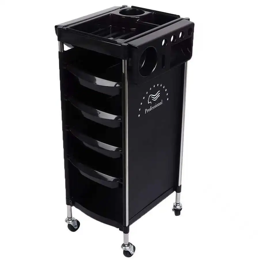Salon Trolley Cart Space Saving Rolling Cart for Extra Storage  Beauty Storage 6-Tray Multipurpose Tool Cart Tattoo Tray