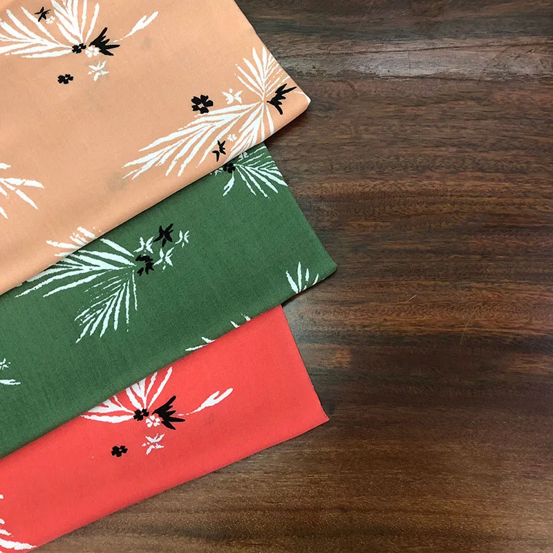 wholesale custom baati somali plain viscose challis Spun rayon flower printed fabric 100% rayon for dress