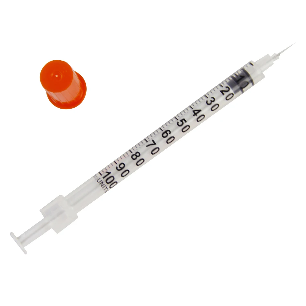 China Sterile Single Use Insulin Syringe Disposable 50cc 1 Ml Insulin Syringe