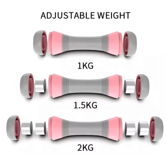 Factory price Colorful Mini Yoga Fitness Equipment weight Adjustable Fitness Dumbbells non slip portable Dumbbells Women